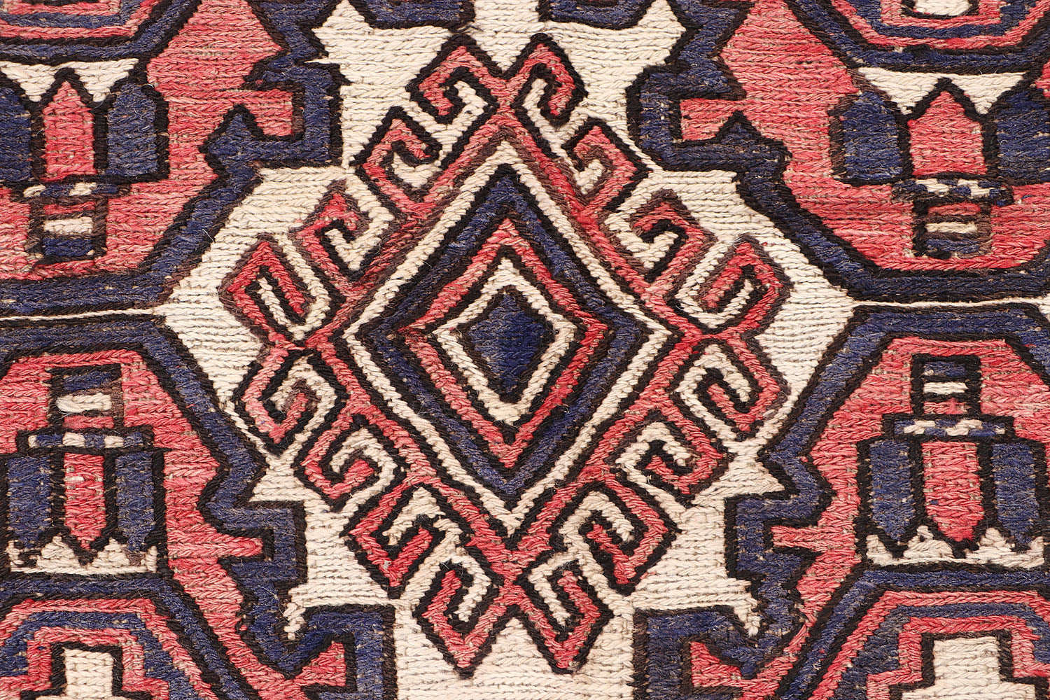 6' x 9' Ivory Handmade Saghari Kilim Rug Rectangular