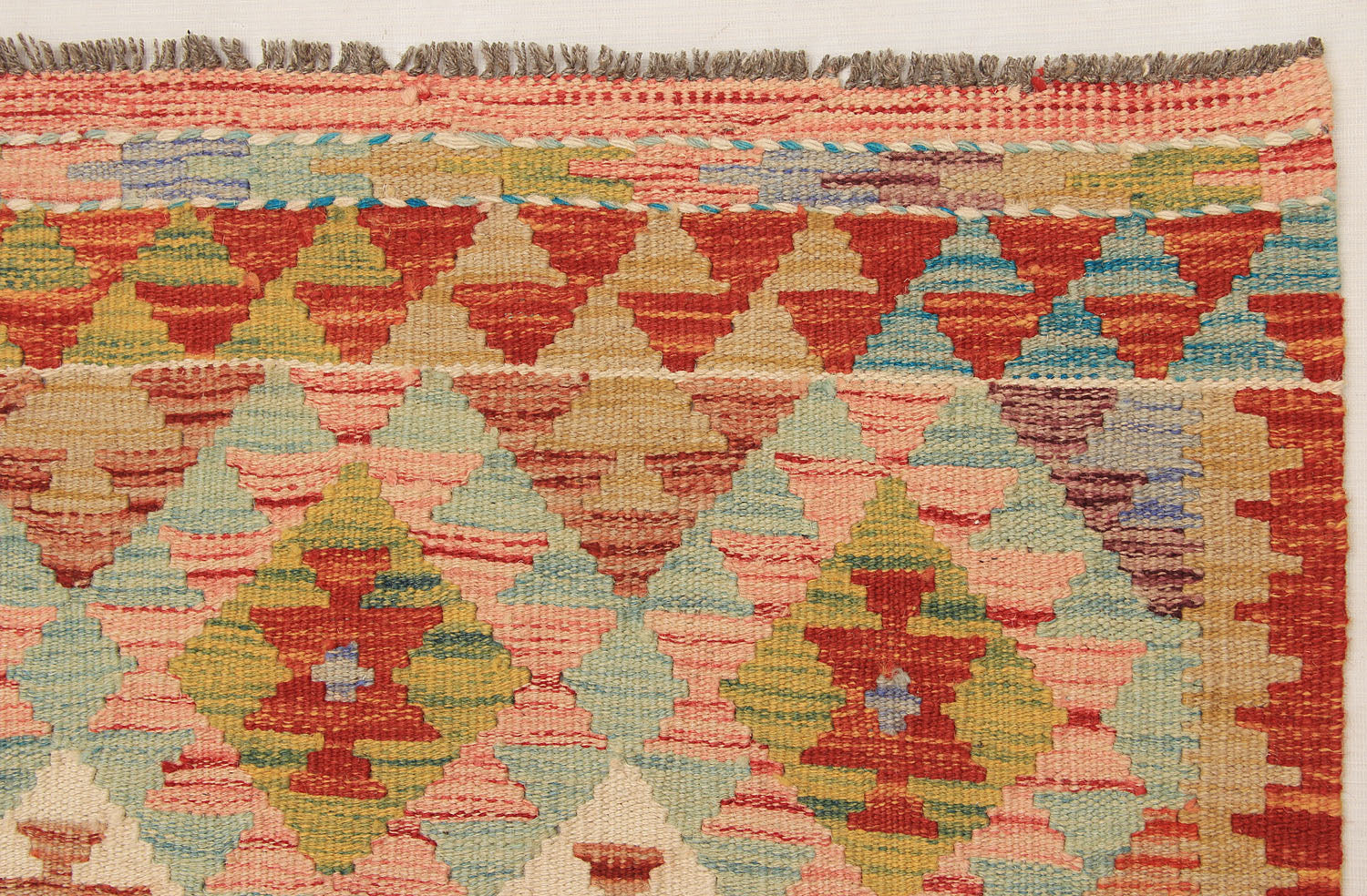3' X 4' Multy Handmade Veggie Dye Kilim Rug Rectangular