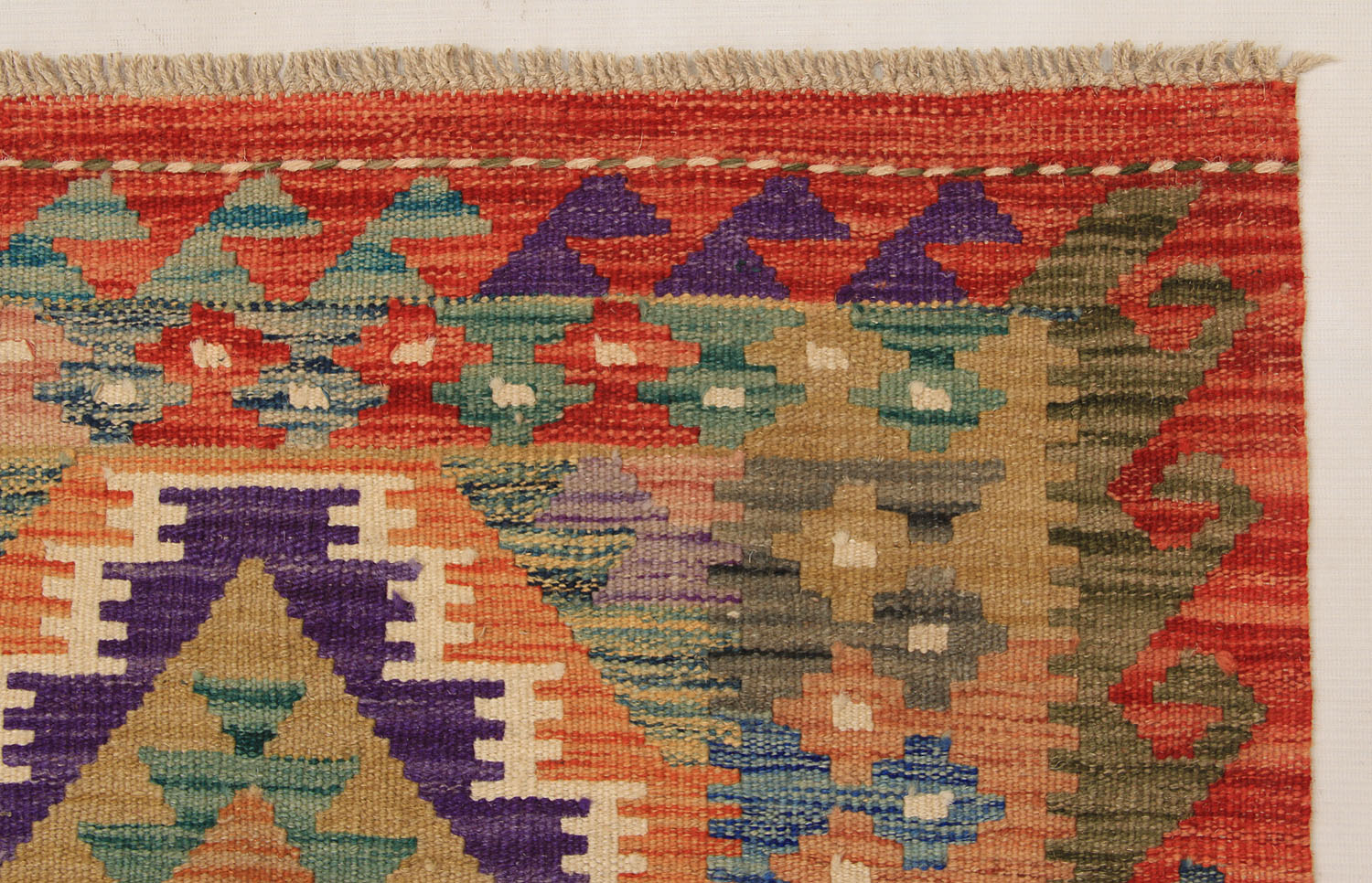 3' X 4' Multy Handmade Veggie Dye Kilim Rug Rectangular
