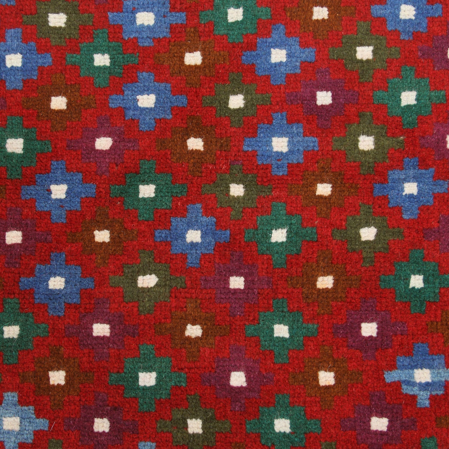 3' X 5' Red Handmade Kohistani Baluchi Afghan Rug Rectangular