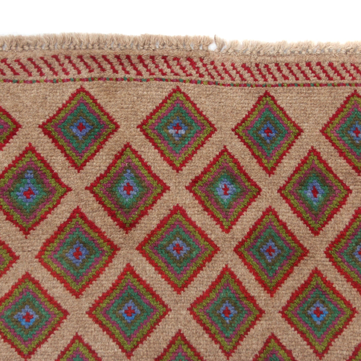 3' x 5' L.brown Handmade Kohistani Baluchi Afghan Rug Rectangular