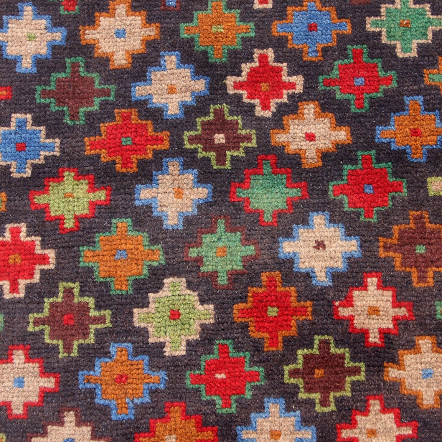 3' x 5' Blue Handmade Kohistani Baluchi Afghan Rug Rectangular