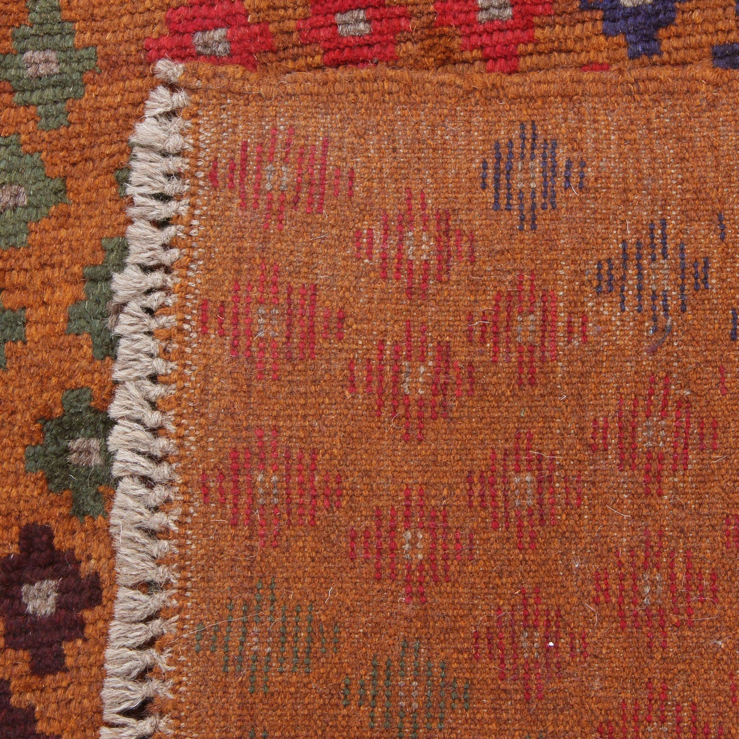3' X 5' Gold Handmade Kohistani Baluchi Afghan Rug Rectangular