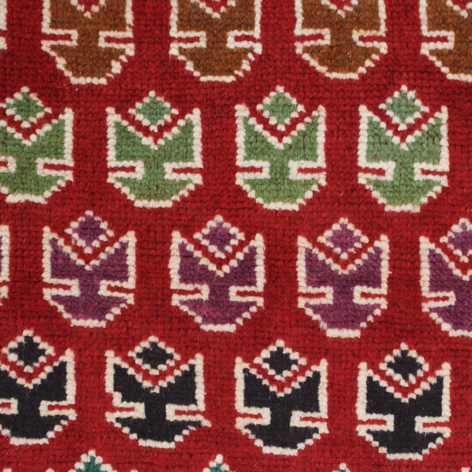3' x 5' Red Handmade Kohistani Baluchi Afghan Rug Rectangular