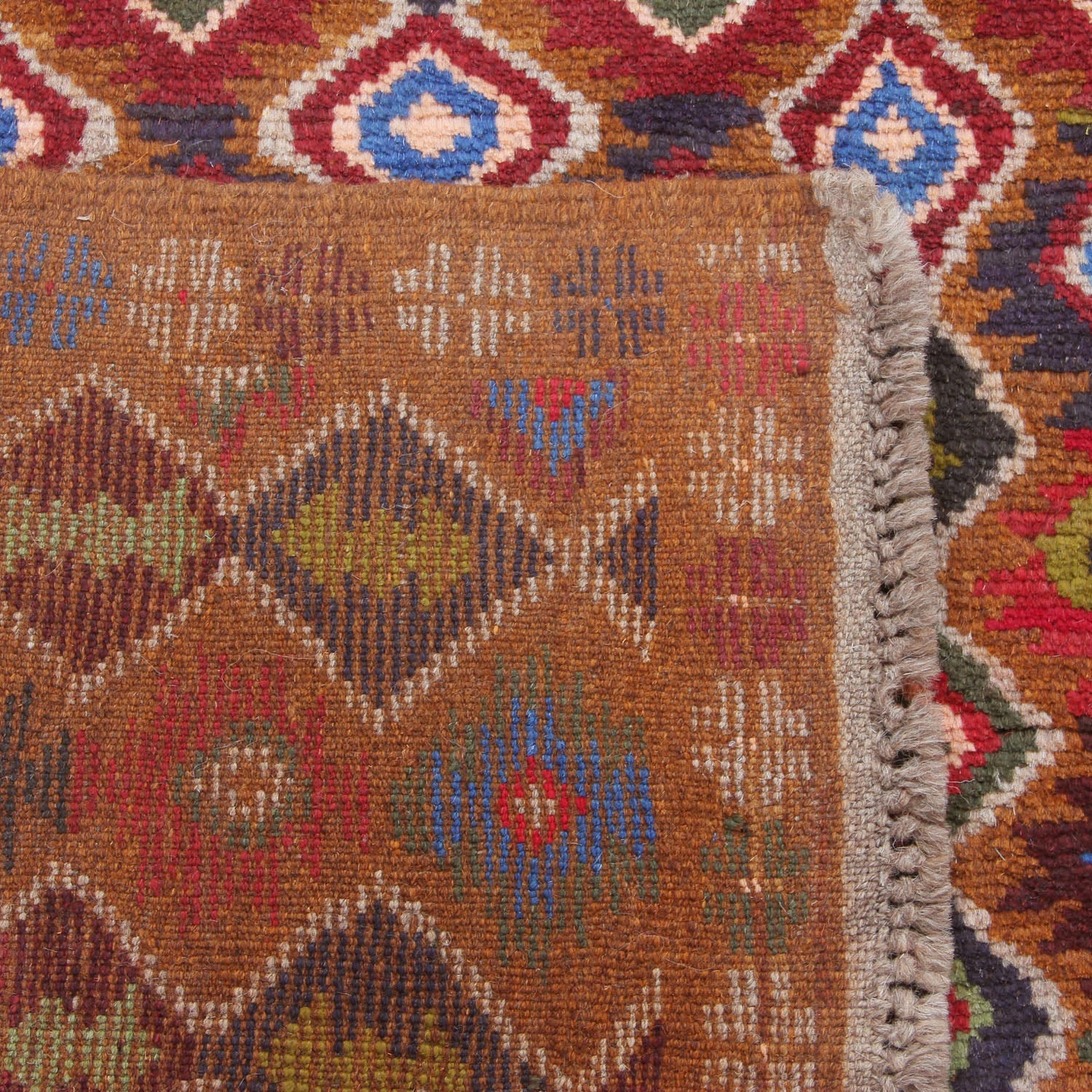 3' X 5' Gold Handmade Kohistani Baluchi Afghan Rug Rectangular