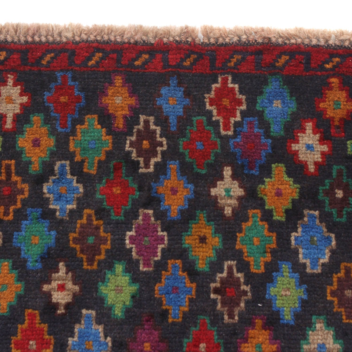 3' X 5' Blue Handmade Kohistani Baluchi Afghan Rug Rectangular