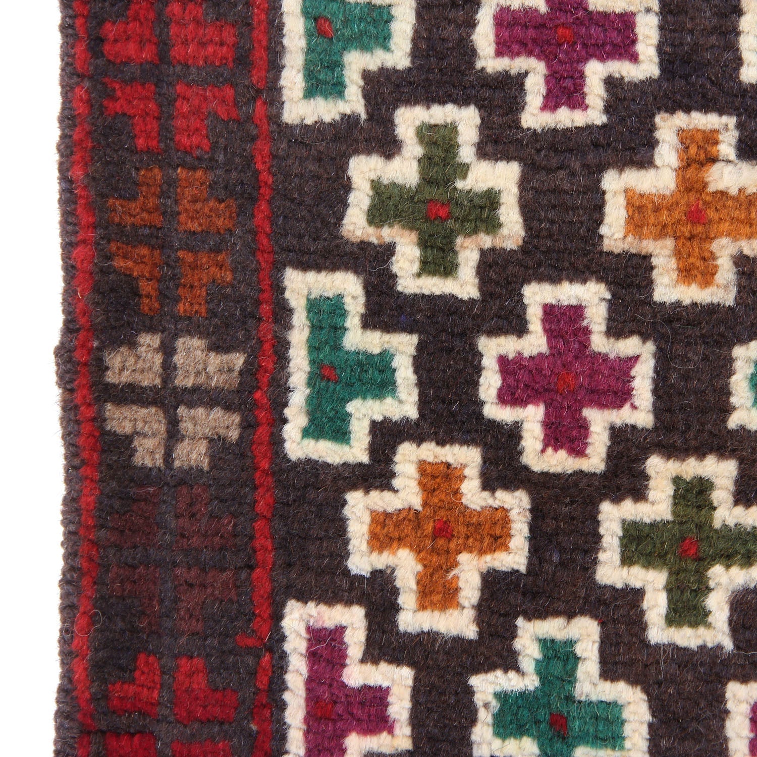 3' X 5' Blue Handmade Kohistani Baluchi Afghan Rug Rectangular
