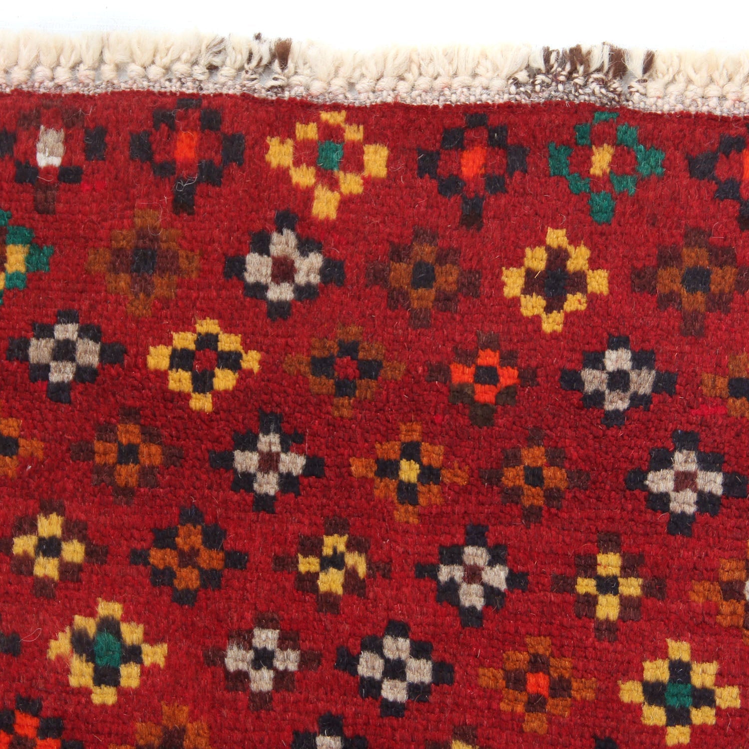 3' x 5' Red Handmade Kohistani Baluchi Afghan Rug Rectangular