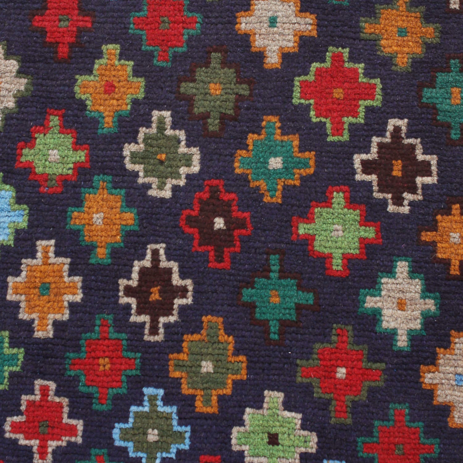 3' X 5' Blue Handmade Kohistani Baluchi Afghan Rug Rectangular