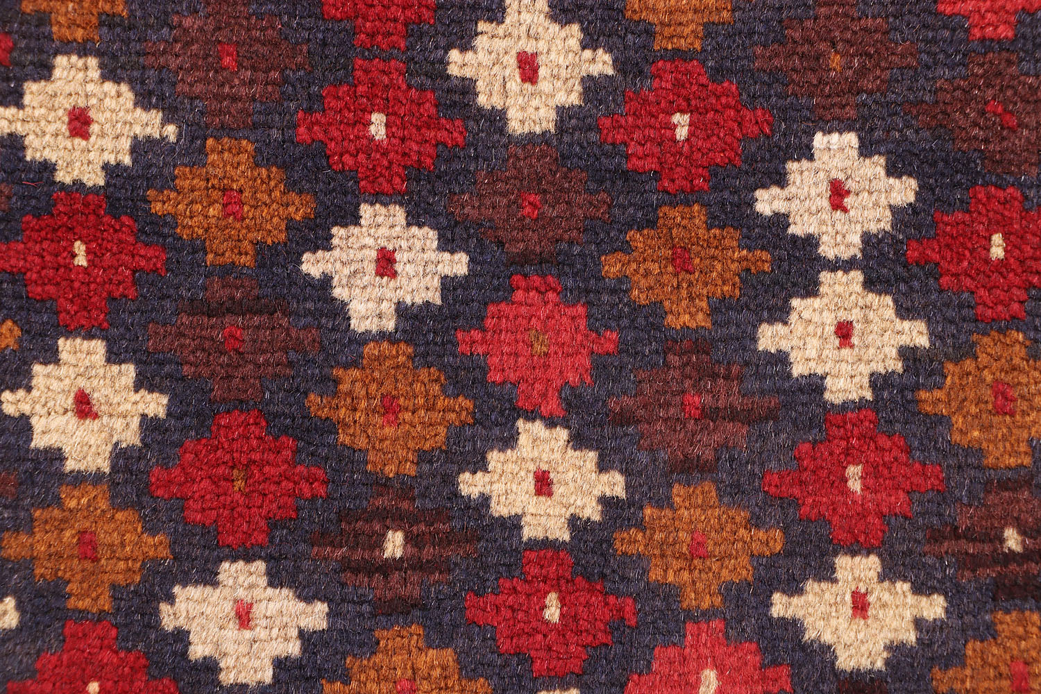 3' X 5' Blue Handmade Kohistani Baluchi Afghan Rug Rectangular