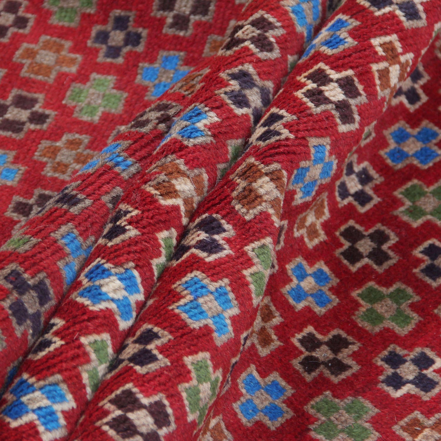 3' X 5' Red Handmade Kohistani Baluchi Afghan Rug Rectangular
