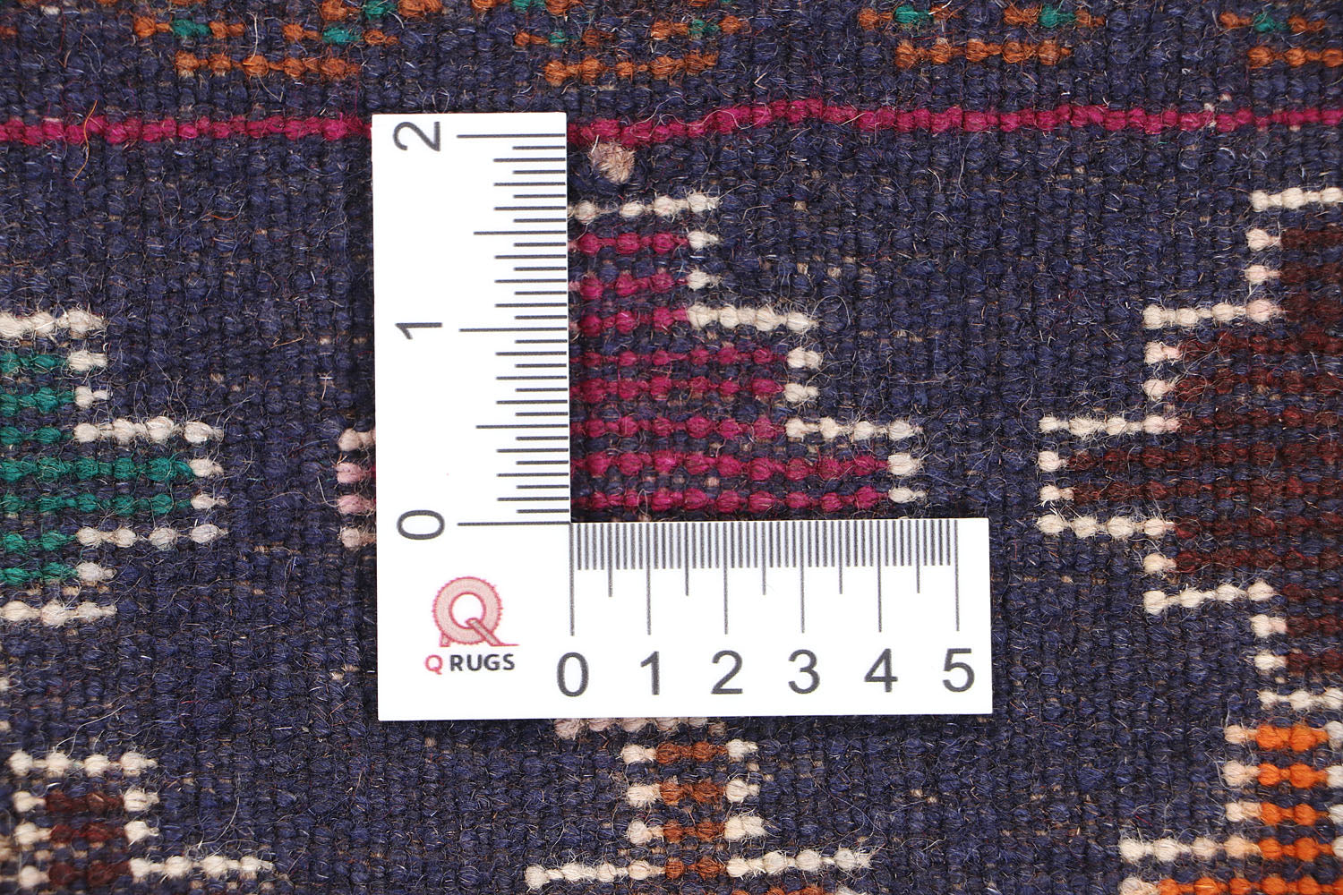 3' X 5' Blue Handmade Kohistani Baluchi Afghan Rug Rectangular
