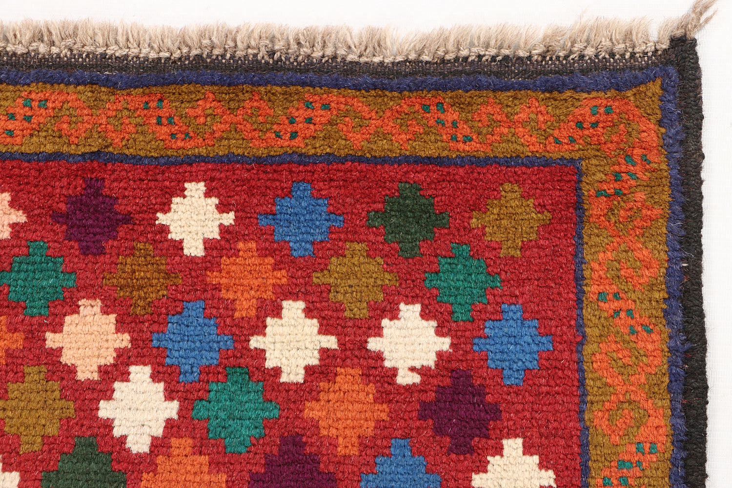 3' X 5' Red Handmade Kohistani Baluchi Afghan Rug Rectangular