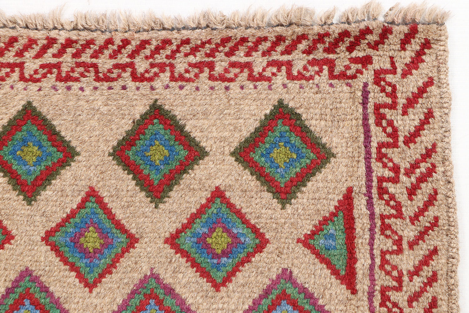 3' X 5' L.brown Handmade Kohistani Baluchi Afghan Rug Rectangular