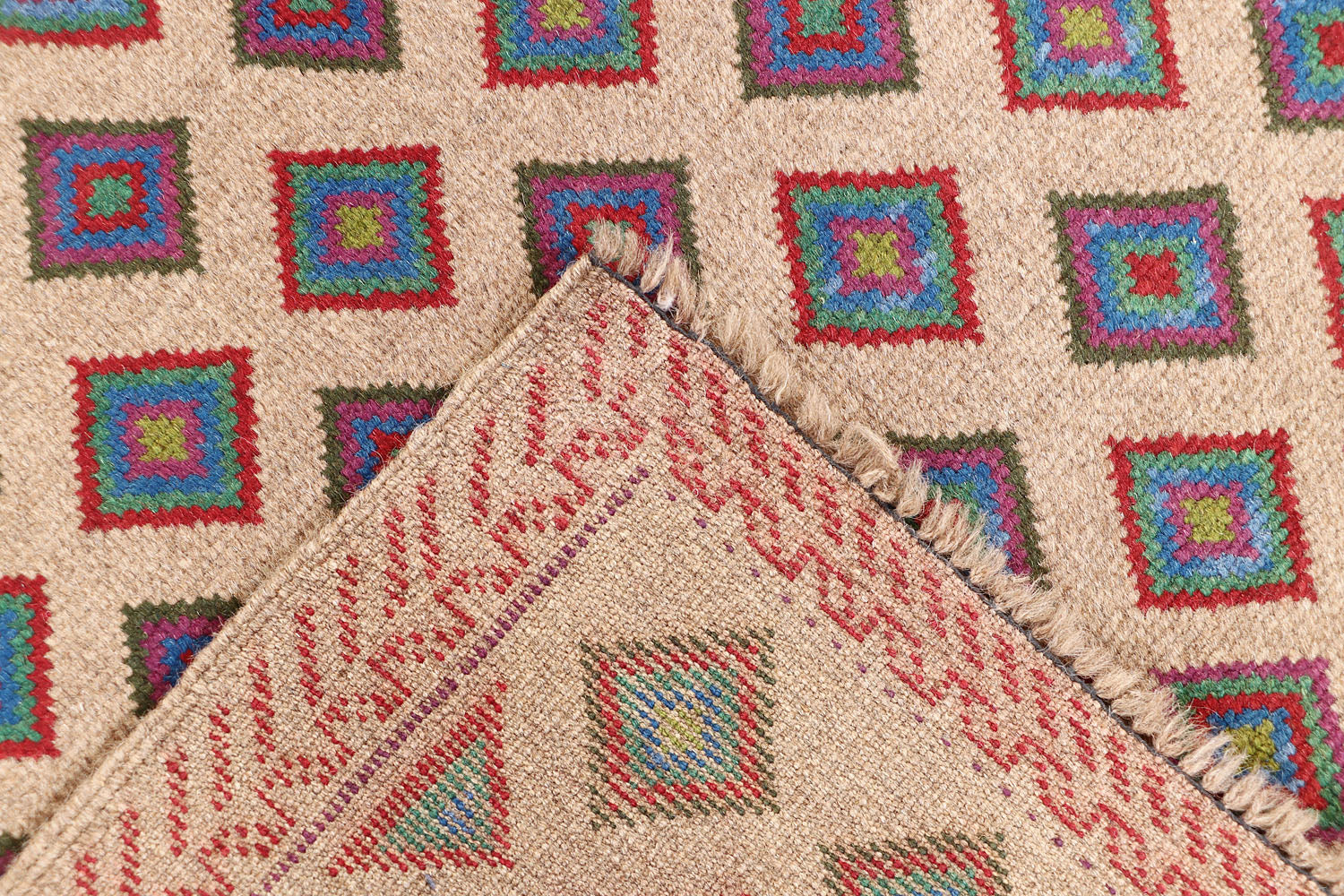 3' X 5' L.brown Handmade Kohistani Baluchi Afghan Rug Rectangular