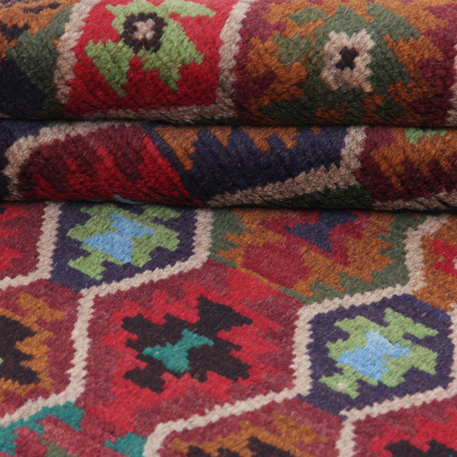 3' x 5' Multy Handmade Kohistani Baluchi Afghan Rug Rectangular