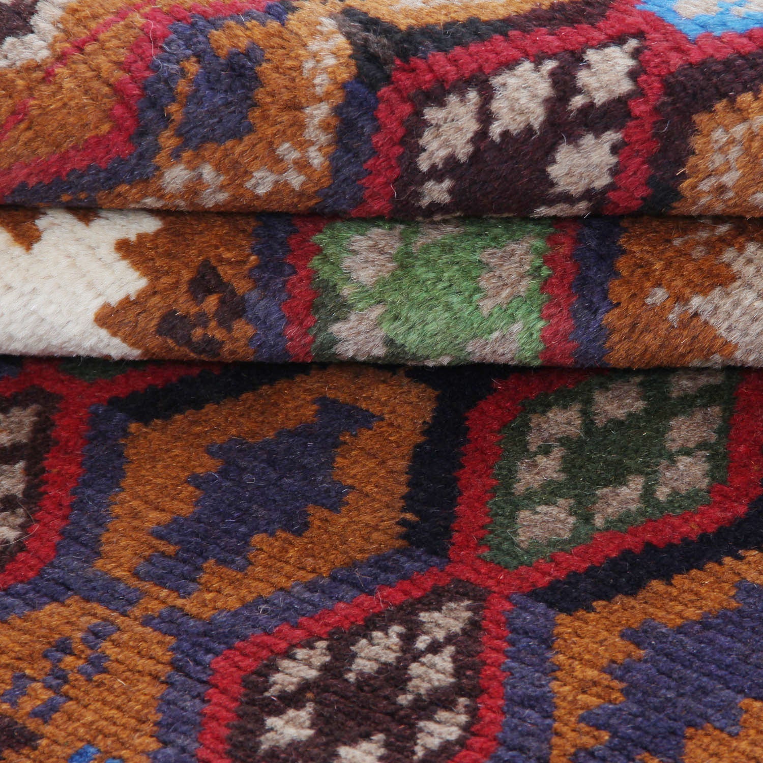 3' X 5' Multy Handmade Kohistani Baluchi Afghan Rug Rectangular