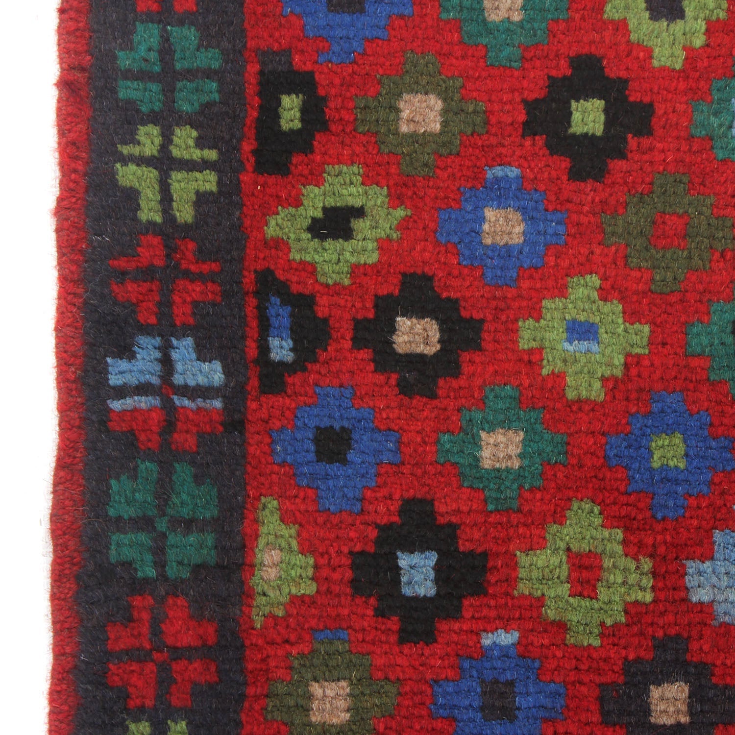 3' X 5' Red Handmade Kohistani Baluchi Afghan Rug Rectangular