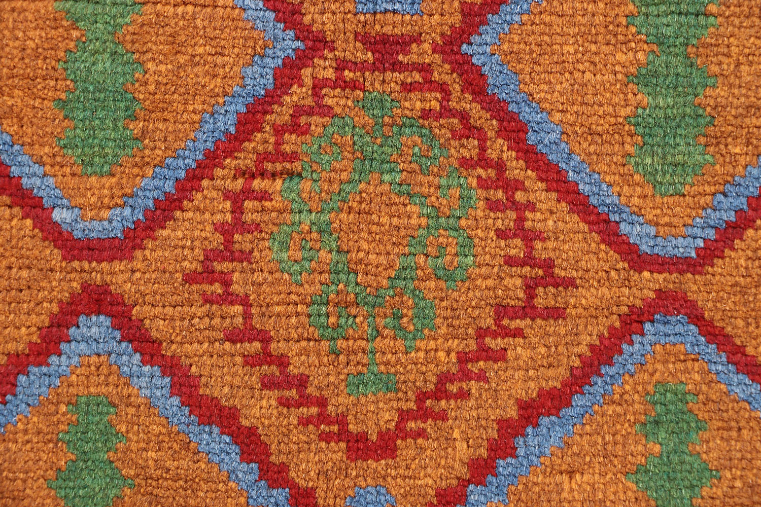 3' x 5' Gold Handmade Kohistani Baluchi Afghan Rug Rectangular