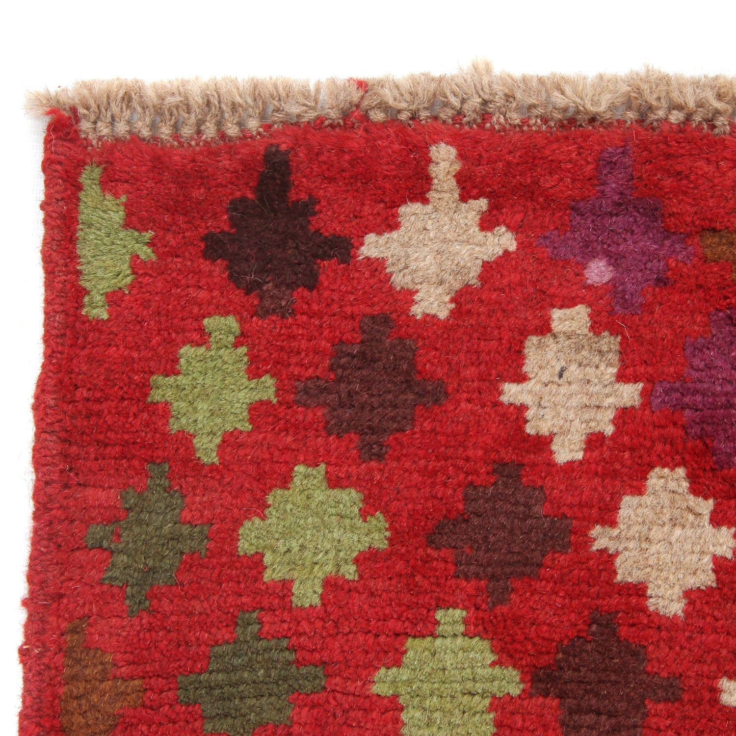3' X 5' Red Handmade Kohistani Baluchi Afghan Rug Rectangular