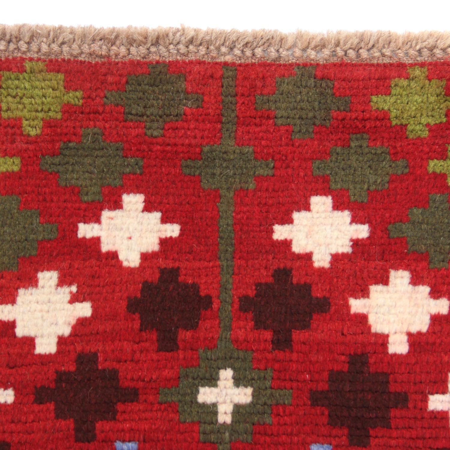 3' x 5' Red Handmade Kohistani Baluchi Afghan Rug Rectangular