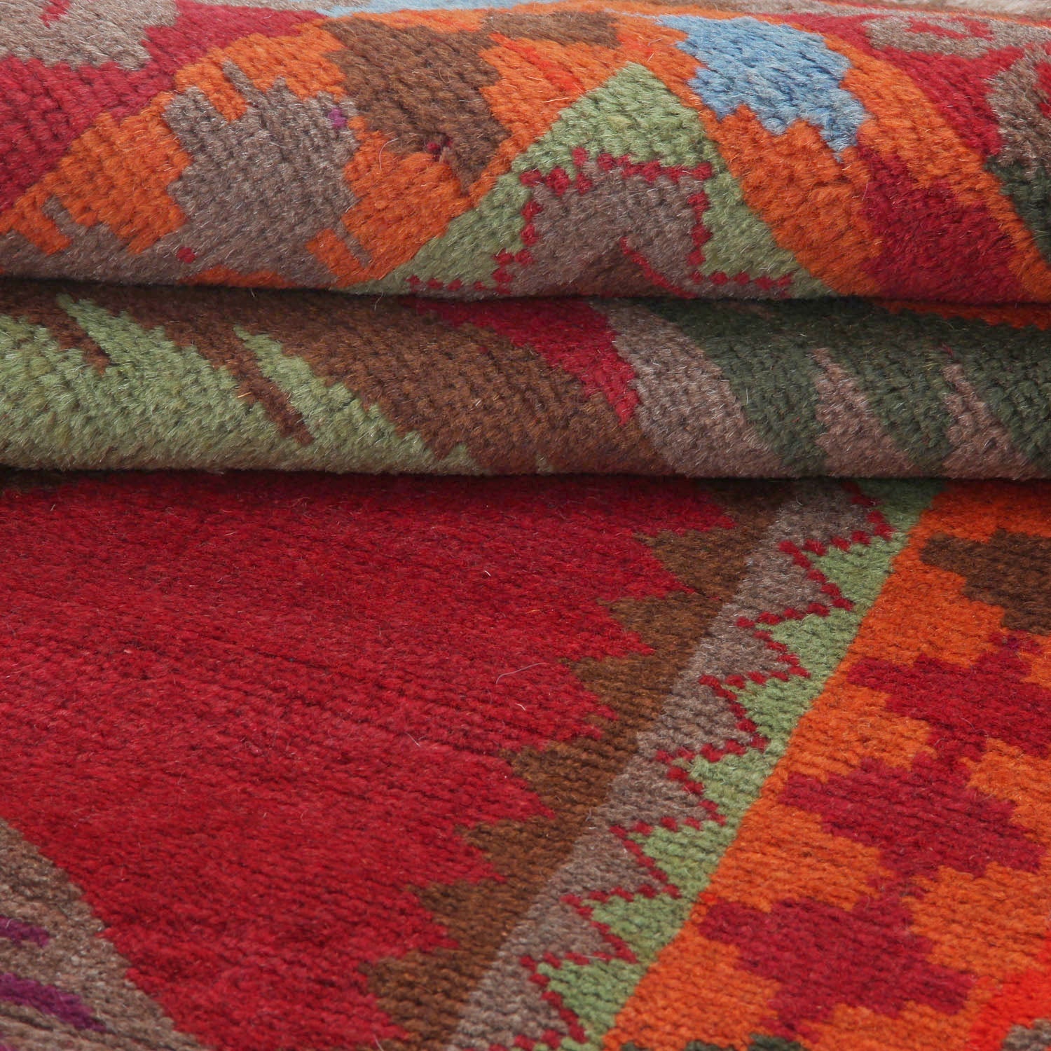 3' X 5' Red Handmade Kohistani Baluchi Afghan Rug Rectangular