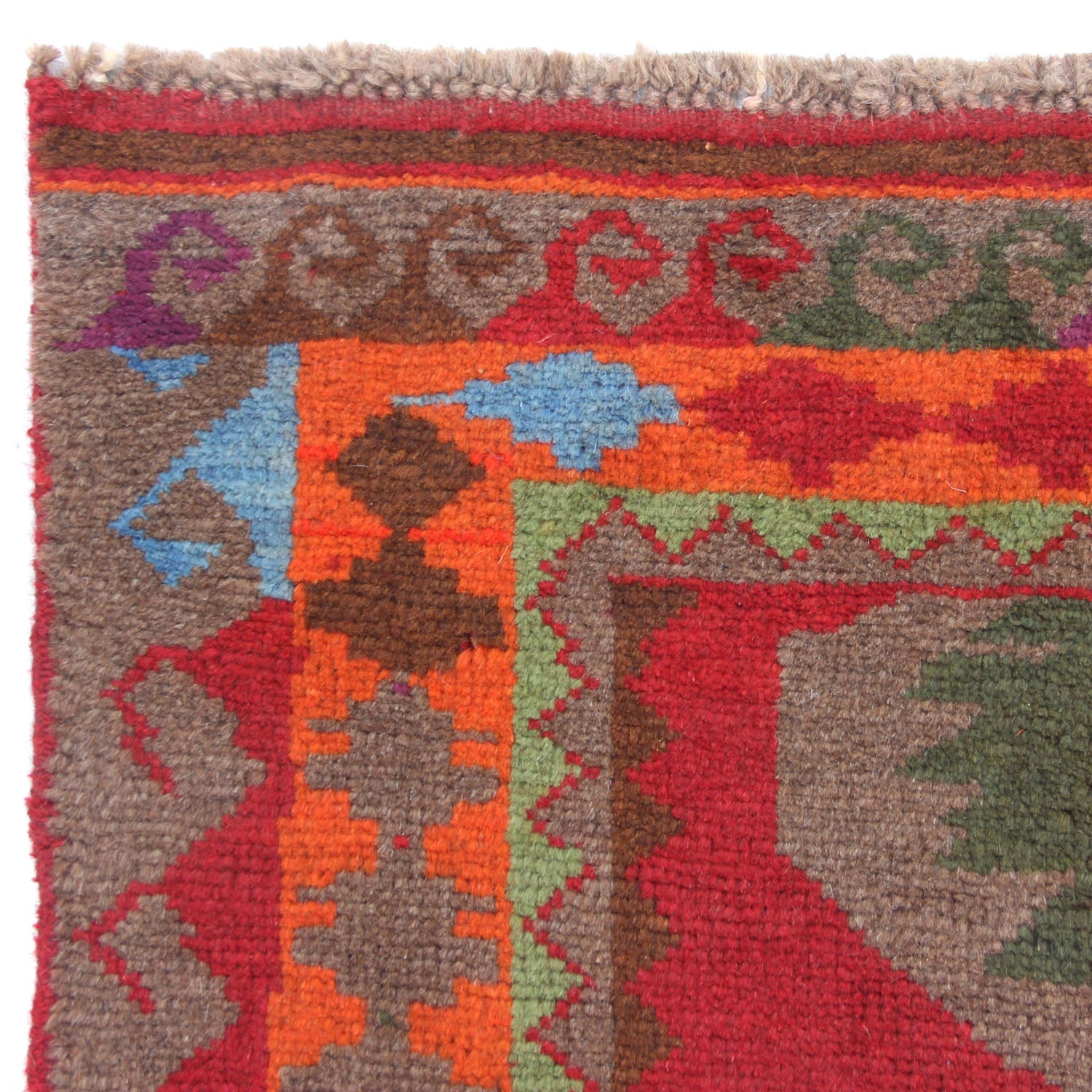 3' X 5' Red Handmade Kohistani Baluchi Afghan Rug Rectangular