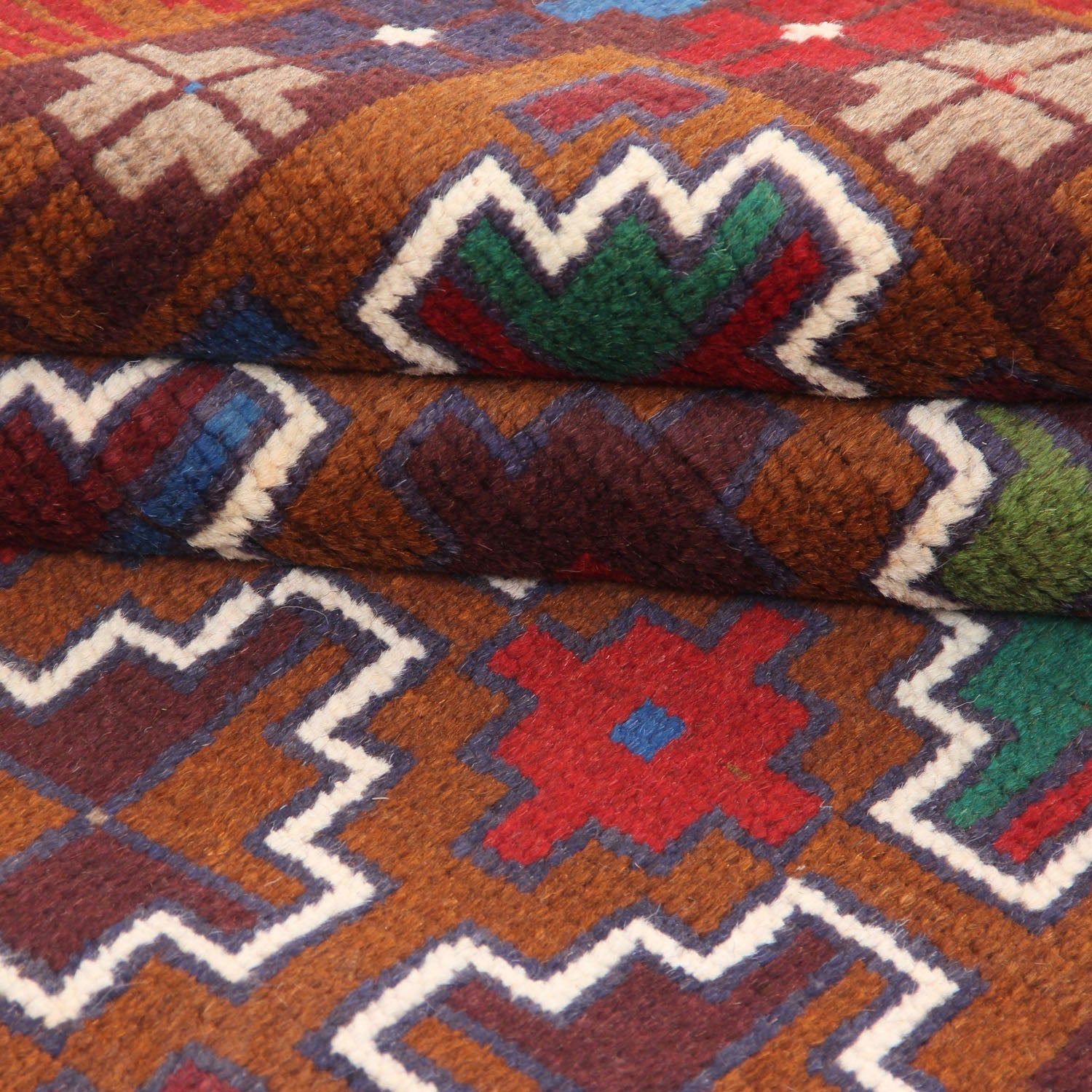 3' X 5' Blue Handmade Kohistani Baluchi Afghan Rug Rectangular