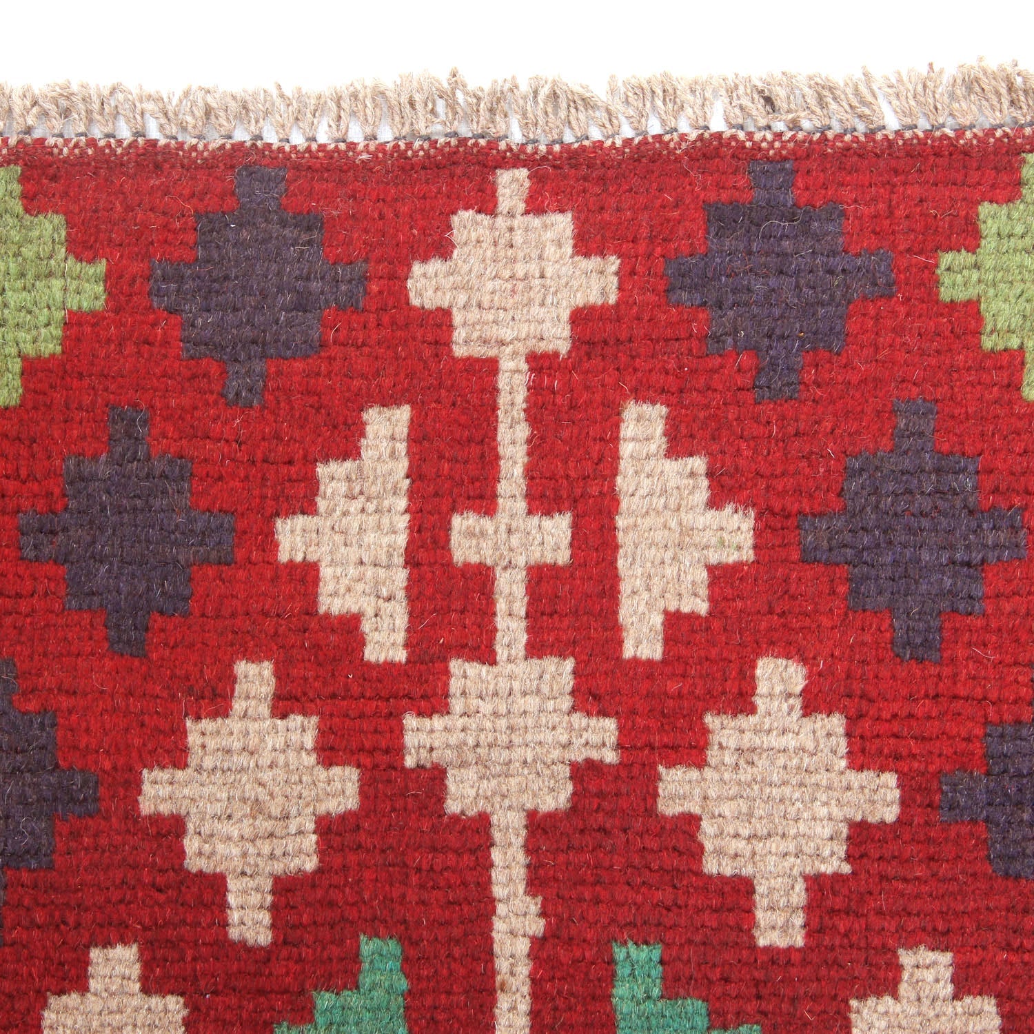 3' x 5' Red Handmade Kohistani Baluchi Afghan Rug Rectangular