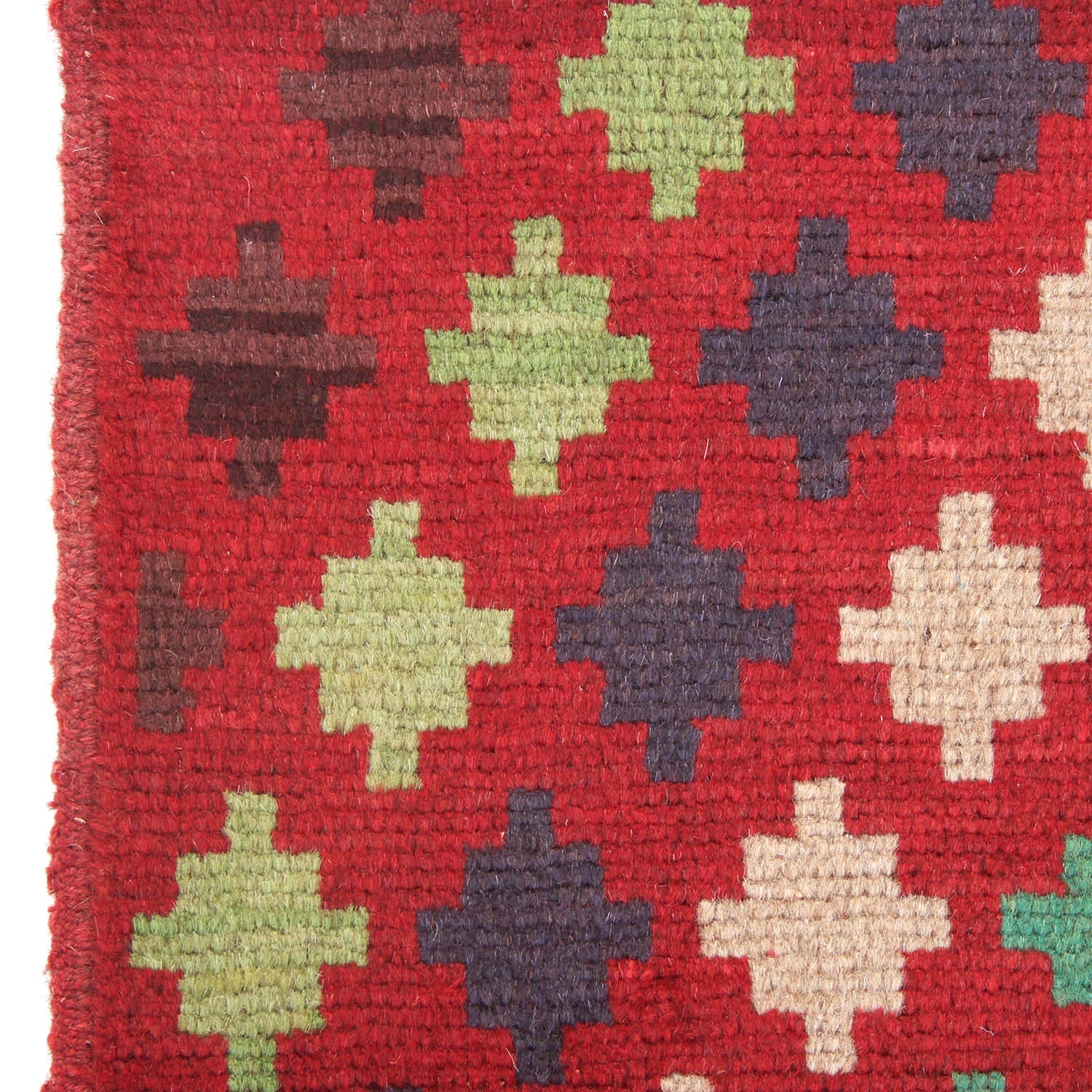 3' x 5' Red Handmade Kohistani Baluchi Afghan Rug Rectangular