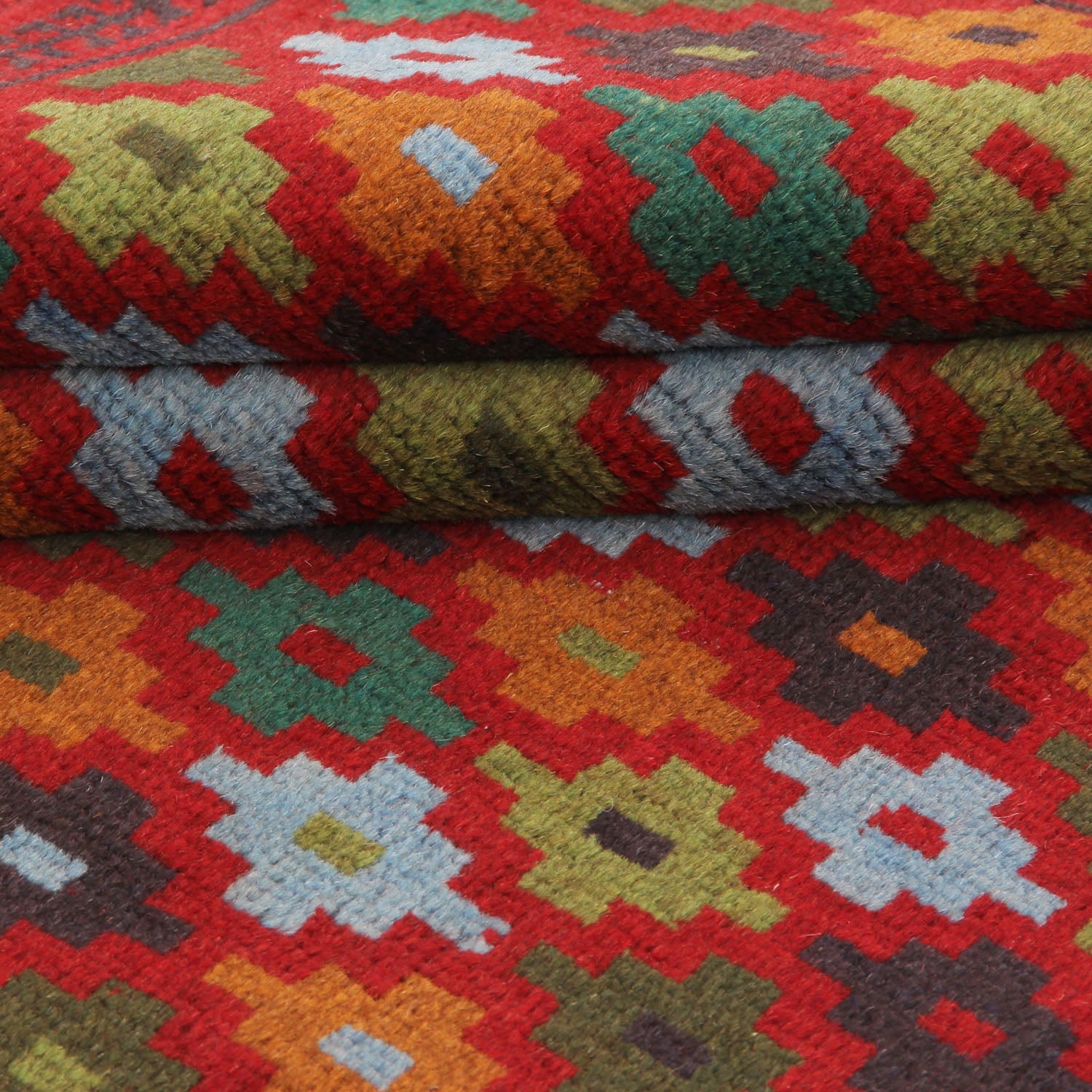 3' X 5' Red Handmade Kohistani Baluchi Afghan Rug Rectangular