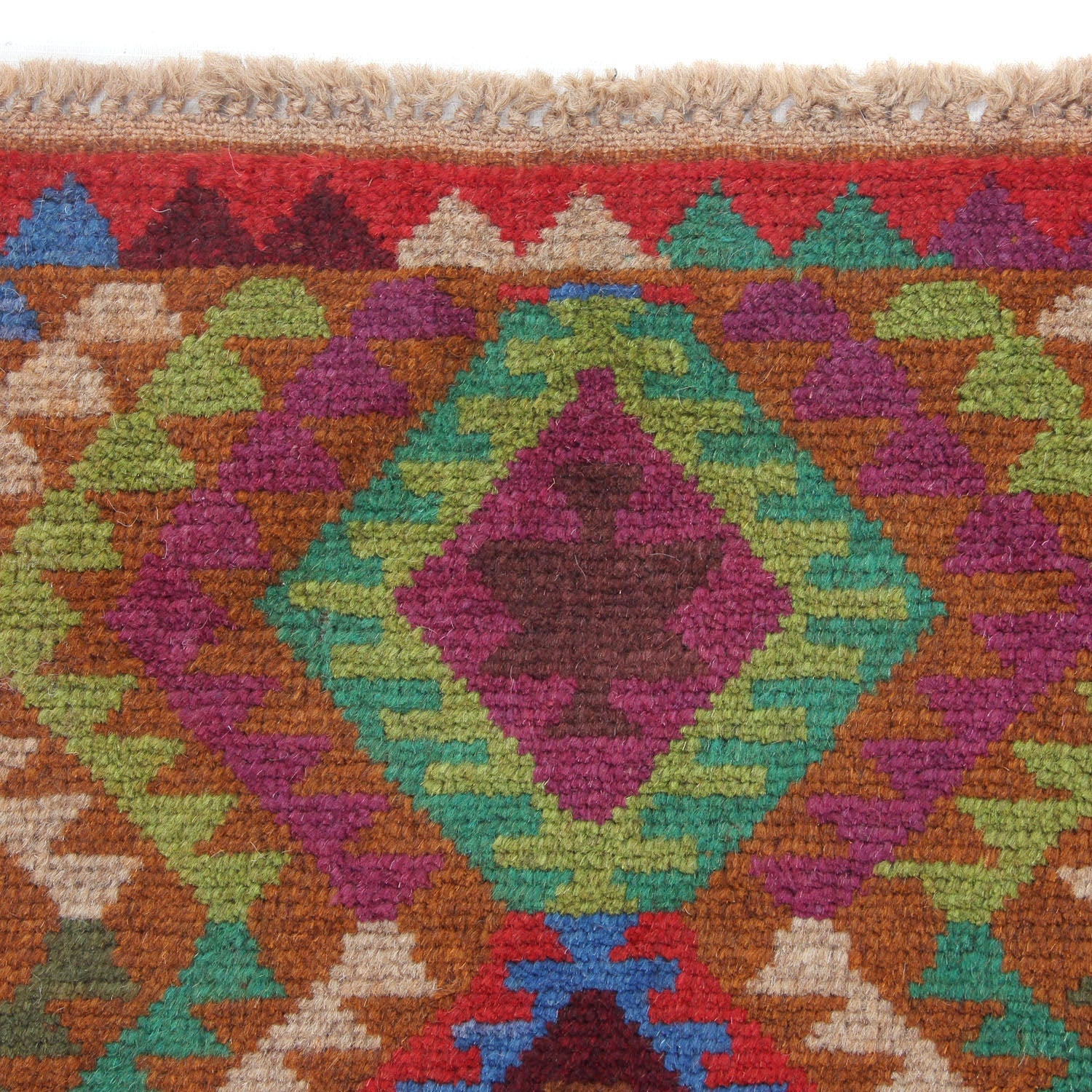3' x 5' Gold Handmade Kohistani Baluchi Afghan Rug Rectangular