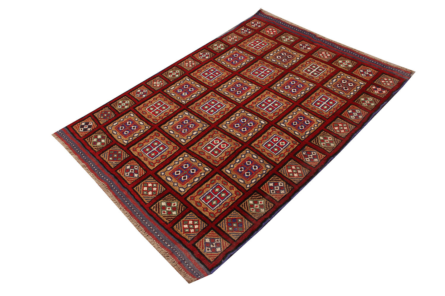 Handmade Berjista Afghan Rug
