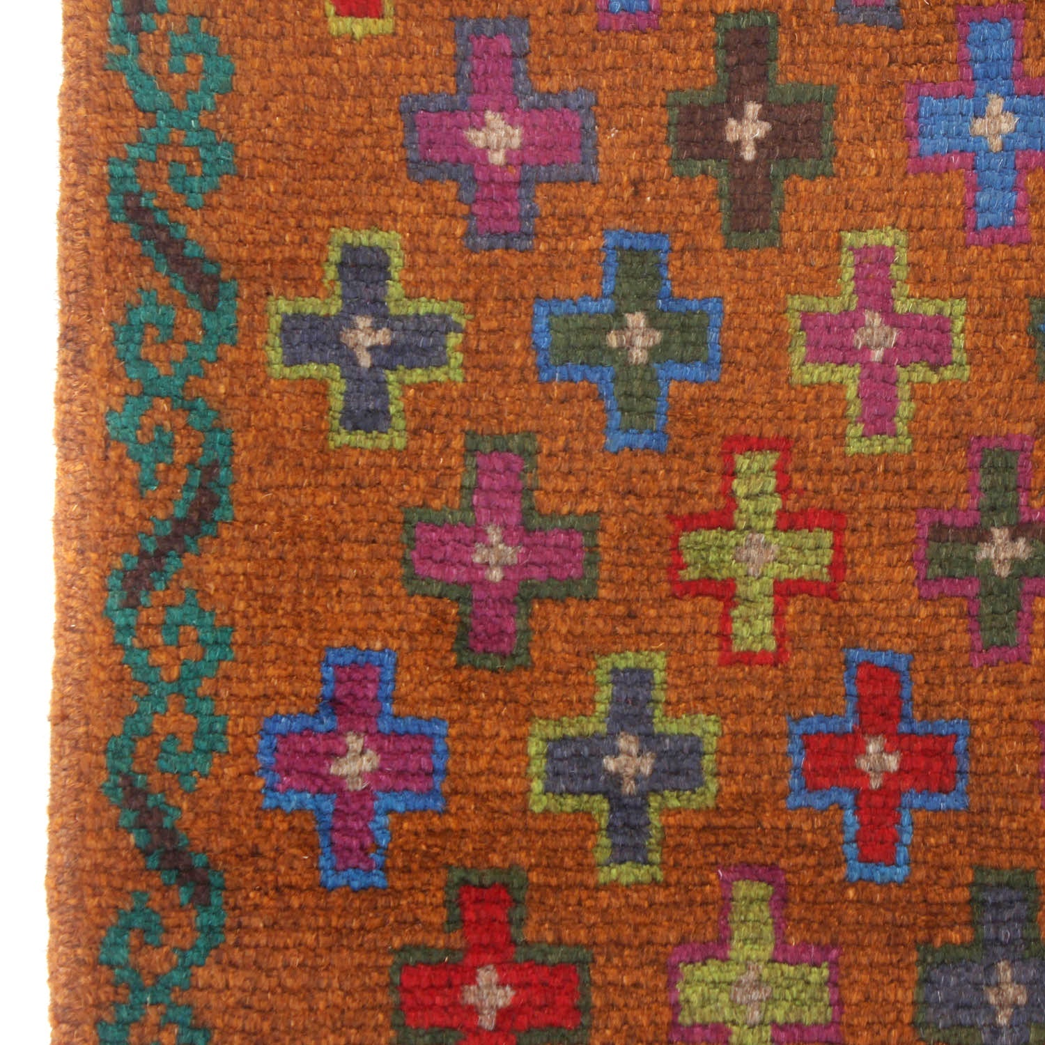 3' X 5' Gold Handmade Kohistani Baluchi Afghan Rug Rectangular
