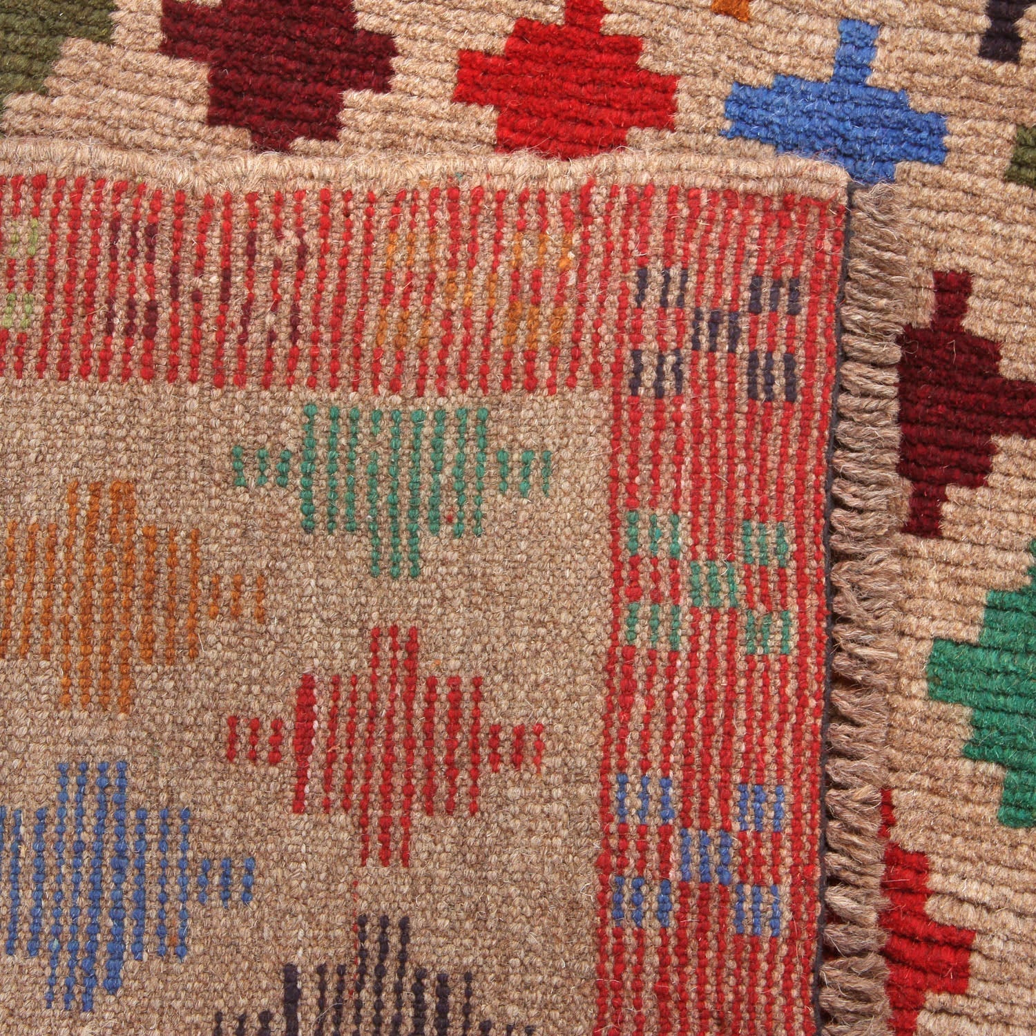 3' x 5' L.brown Handmade Kohistani Baluchi Afghan Rug Rectangular