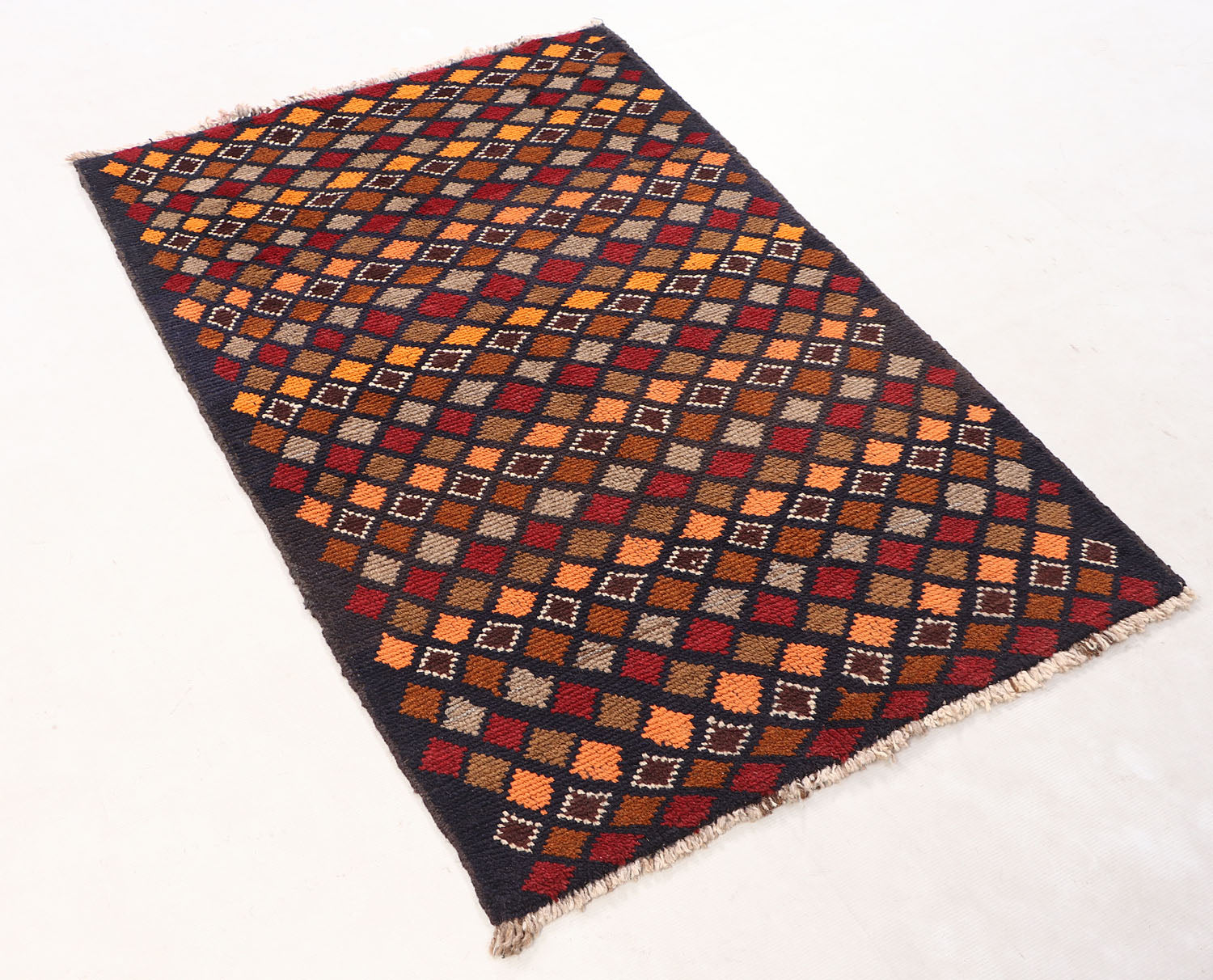 3' x 5' Blue Handmade Kohistani Baluchi Afghan Rug Rectangular