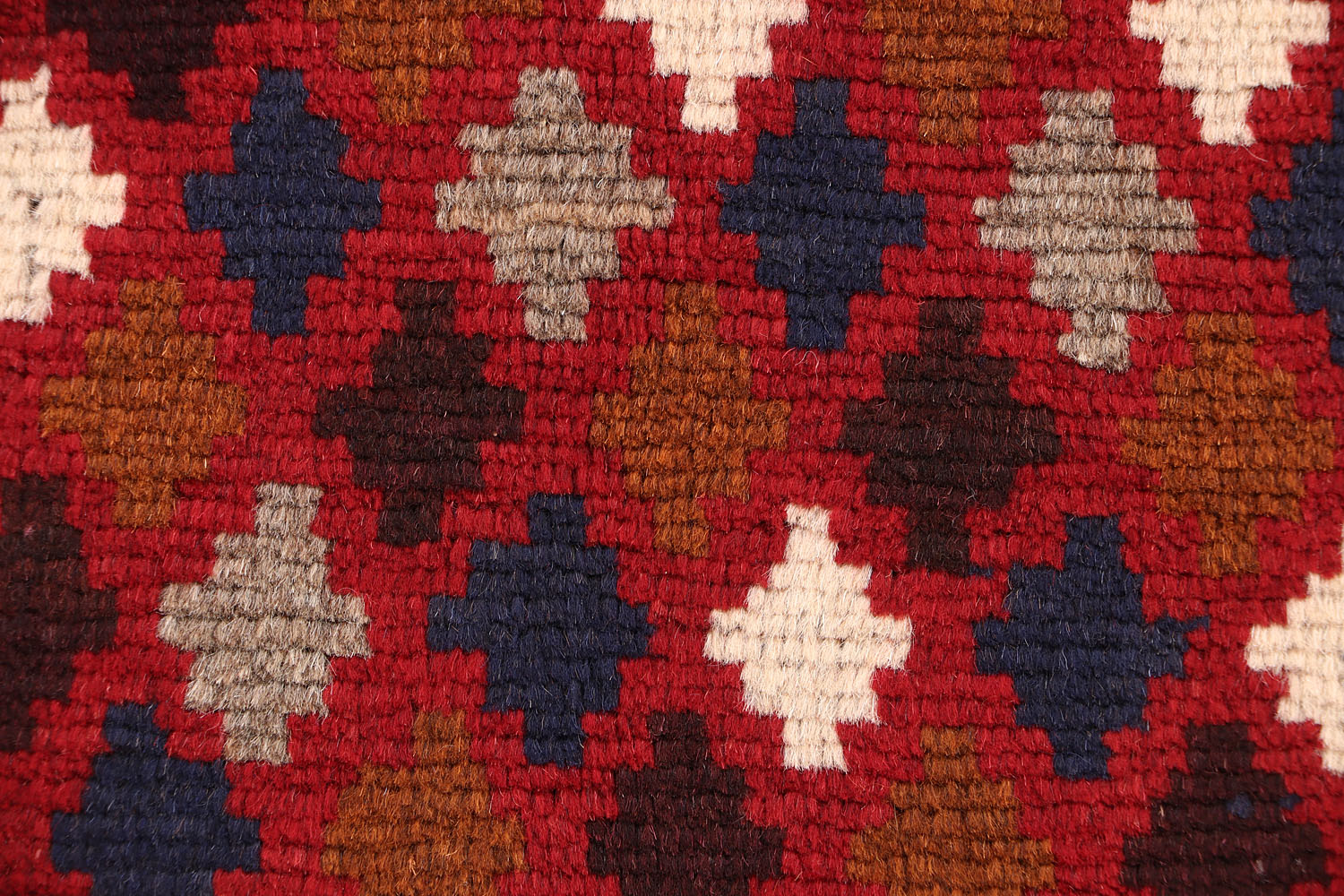 3' X 4' Red Handmade Kohistani Baluchi Afghan Rug Rectangular