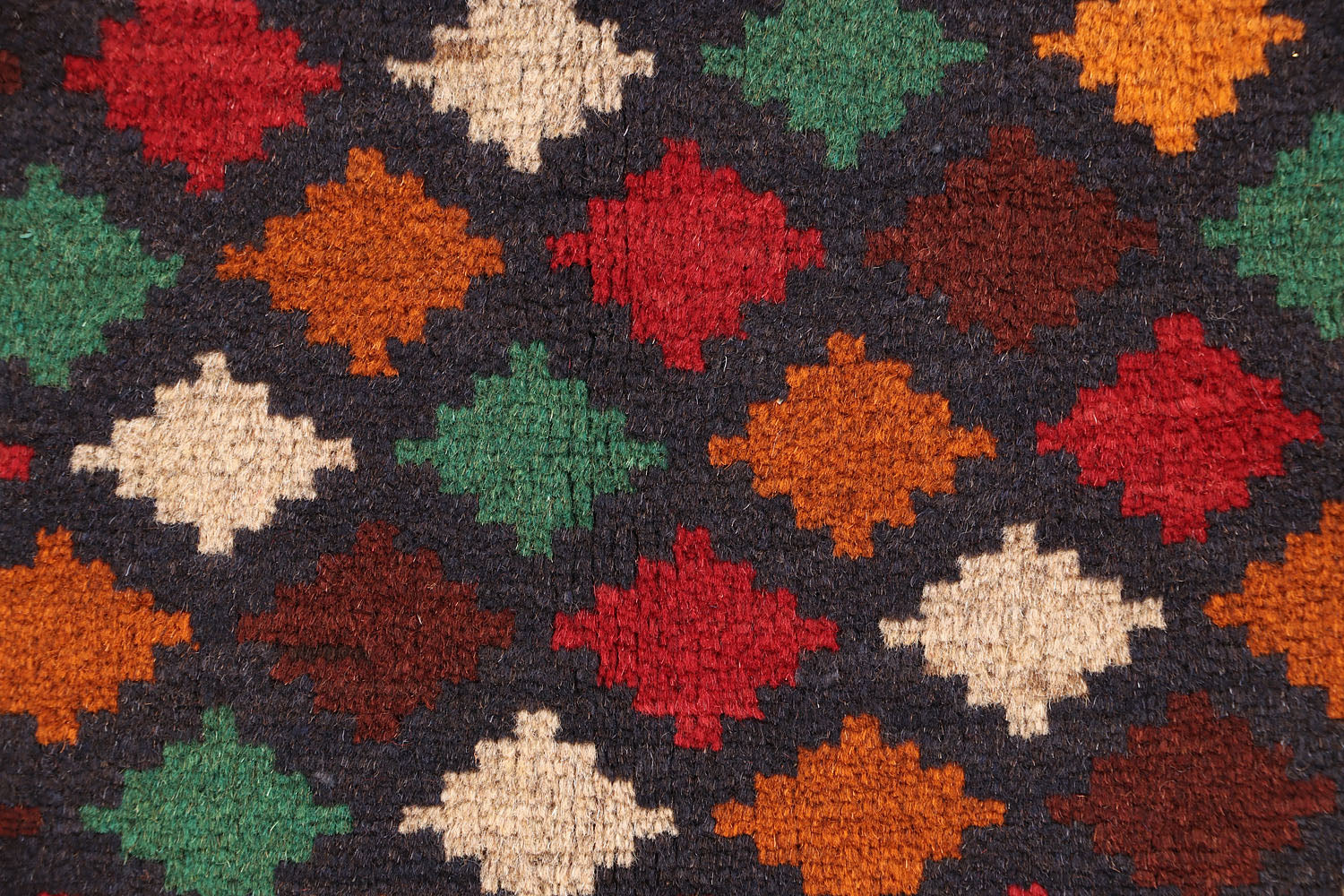 3' X 4' Blue Handmade Kohistani Baluchi Afghan Rug Rectangular