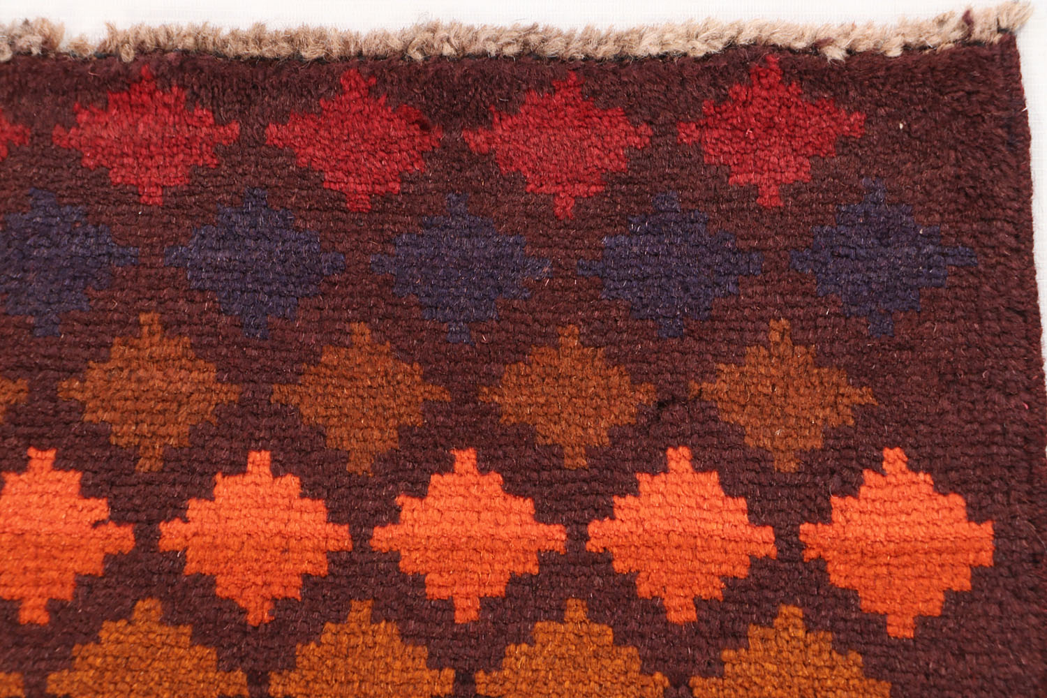 3' x 5' Brown Handmade Kohistani Baluchi Afghan Rug Rectangular