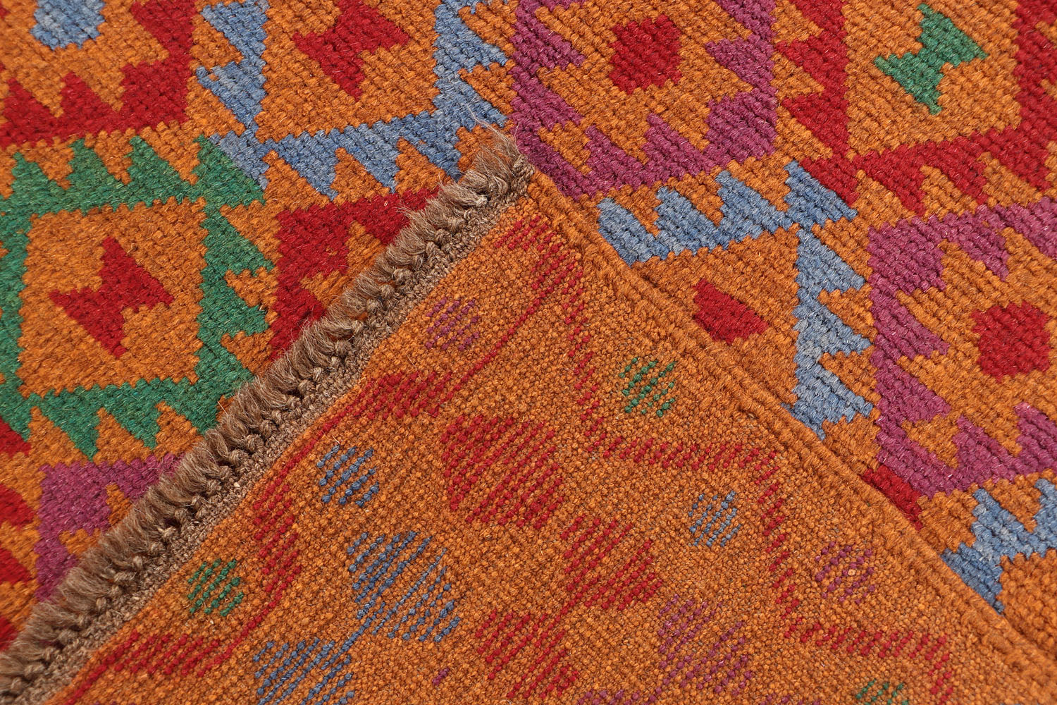3' X 5' Gold Handmade Kohistani Baluchi Afghan Rug Rectangular
