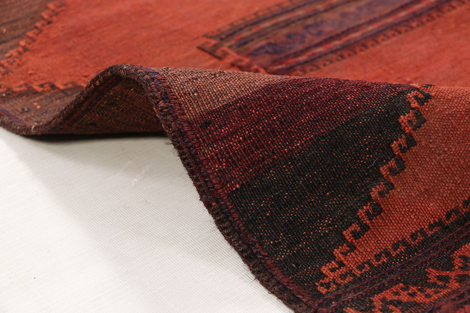 Brown Handmade Sufra Kilim Rug Runner