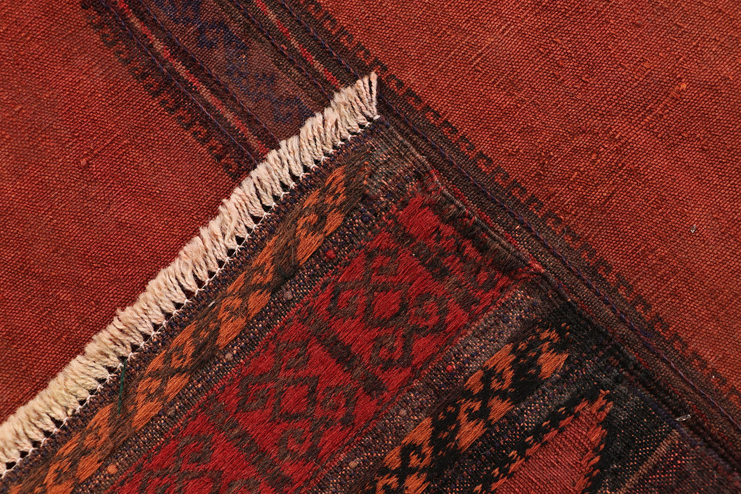 Brown Handmade Sufra Kilim Rug Runner