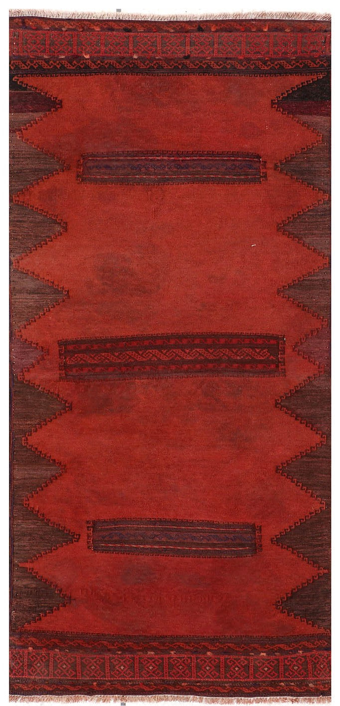 Brown Handmade Sufra Kilim Rug Runner