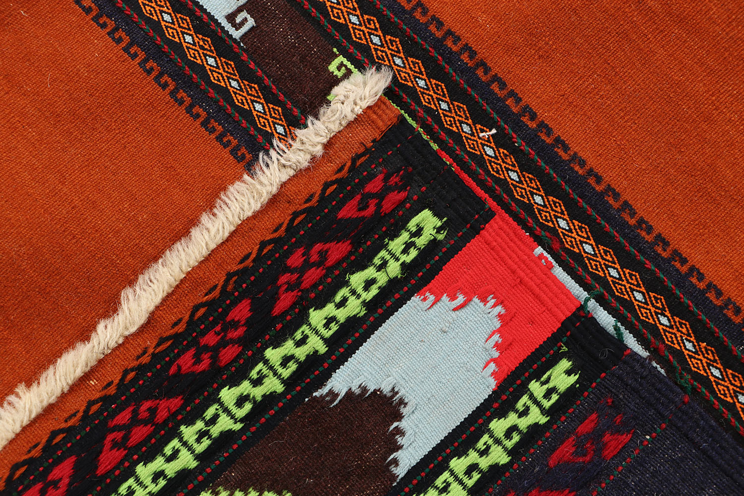 3' x 5' Gold Handmade Sufra Kilim Rug Rectangular