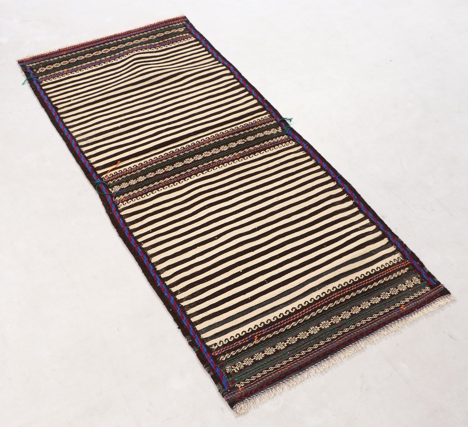 2' X 5' Multy Handmade Sufra Kilim Rug Rectangular
