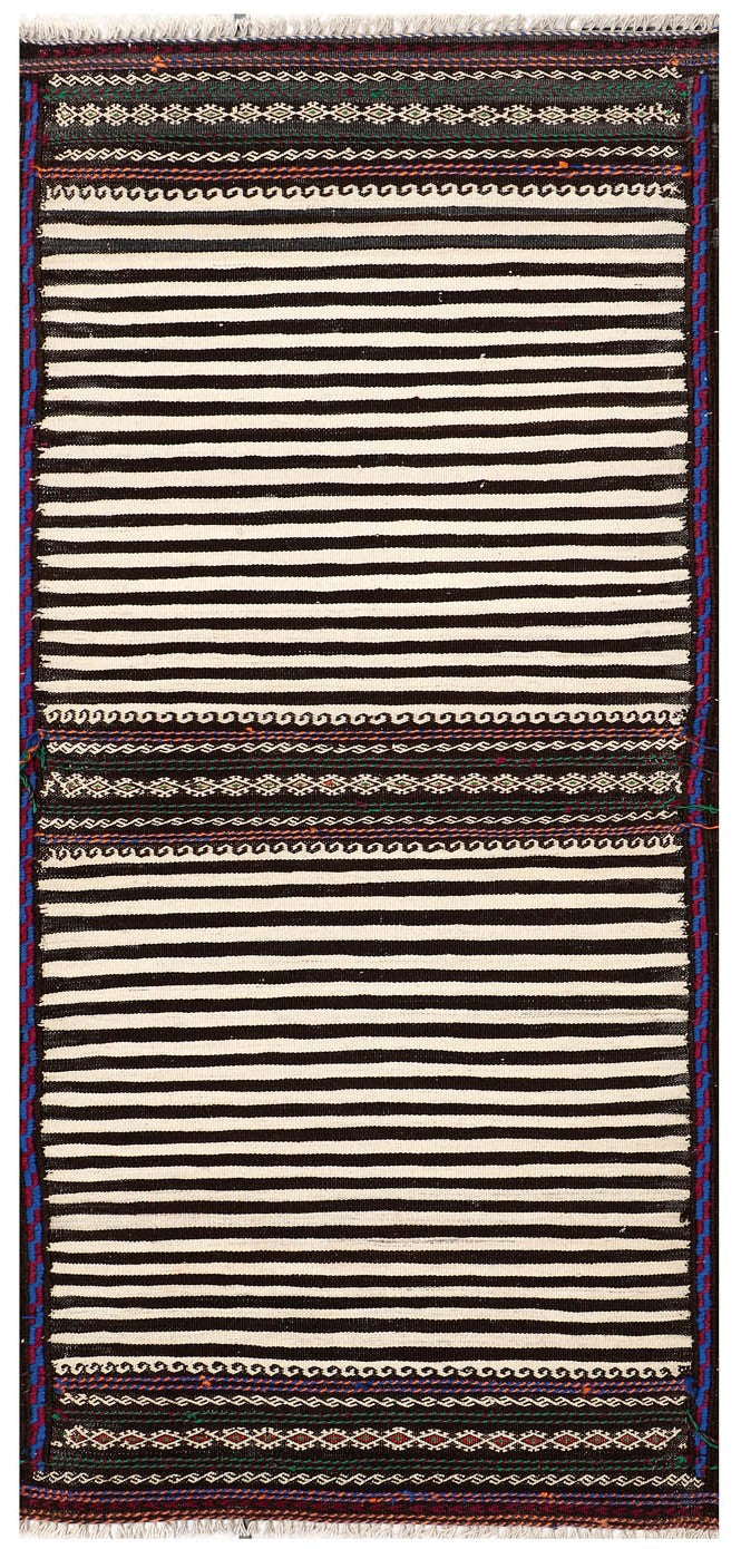 2' X 5' Multy Handmade Sufra Kilim Rug Rectangular