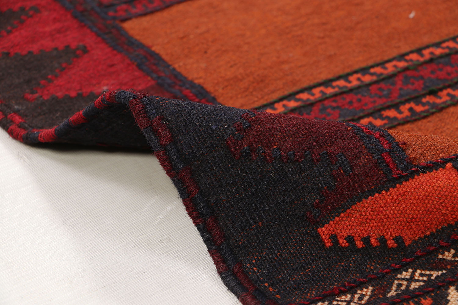 2' 6" x 6' Gold Handmade Sufra Kilim Rug Runner