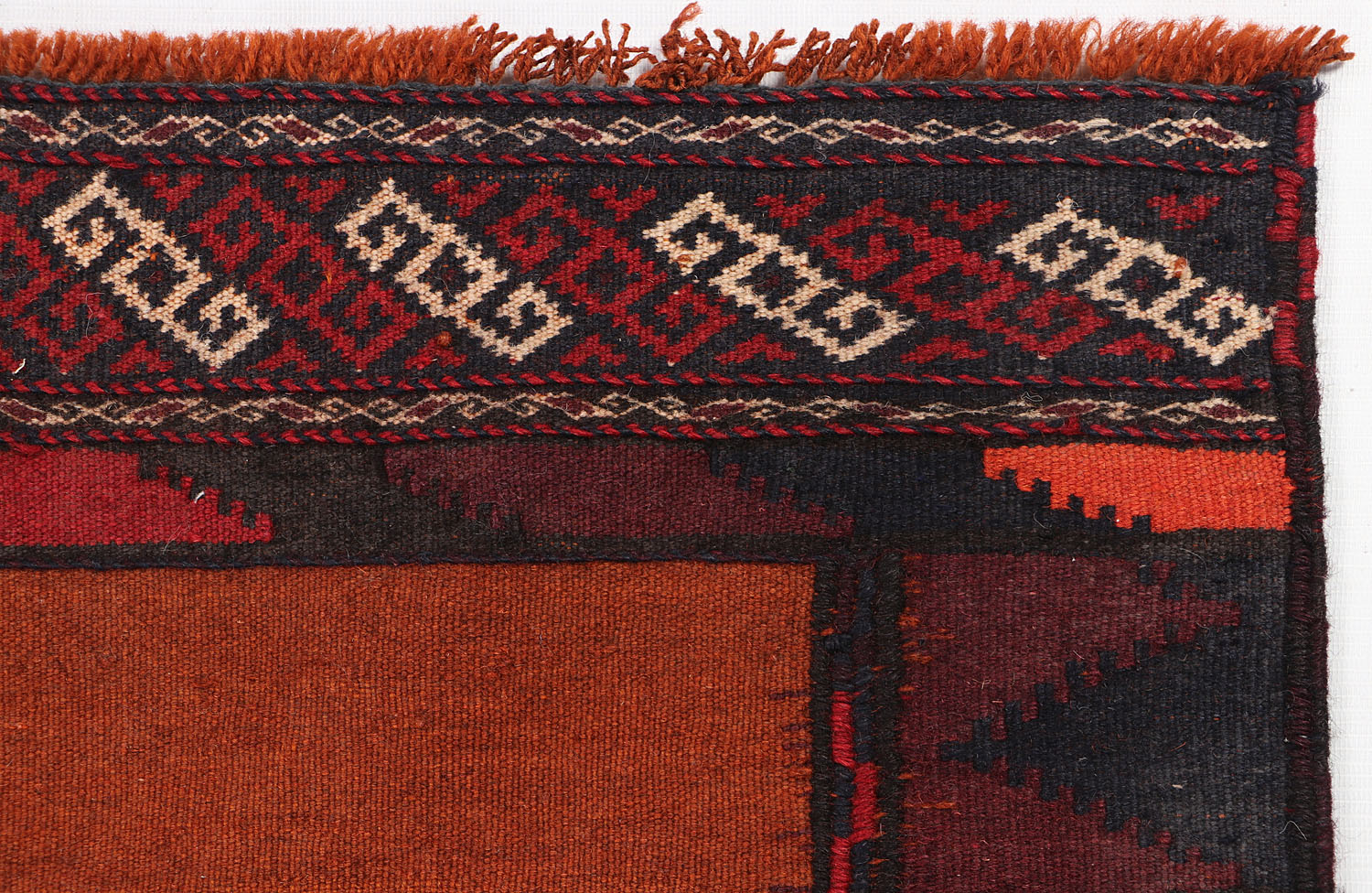 2' 6" x 6' Gold Handmade Sufra Kilim Rug Runner