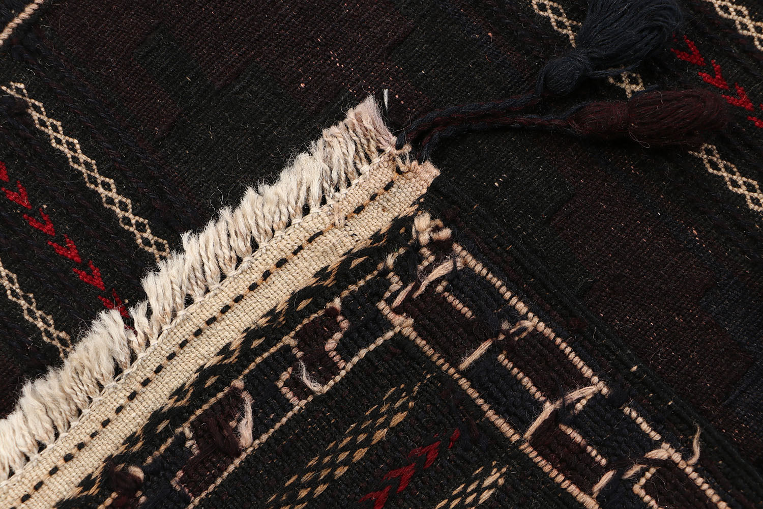Brown Handmade Sufra Kilim Rug Runner
