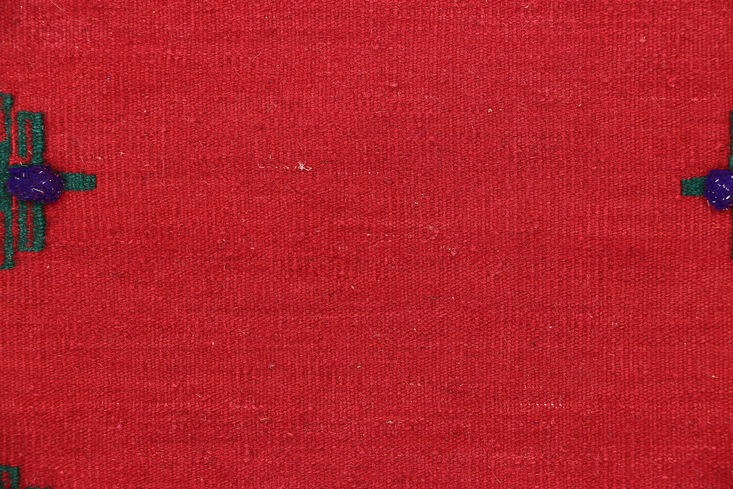 2' X 4' Red Handmade Sufra Kilim Rug Rectangular